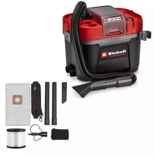 Einhell PROFESSIONAL TP-VC 18/10 Li BL L-Solo	akkus száraz-nedves porszívó