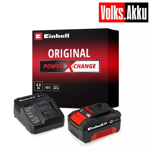 Einhell 4,0Ah 18V Power-X-Change Starter-Kit  akku+töltő (AZ AKCIÓS ÁR CSAK SOLO TERMÉK VÁSÁRLÁSA ESETÉN ÉRVÉNYES)
