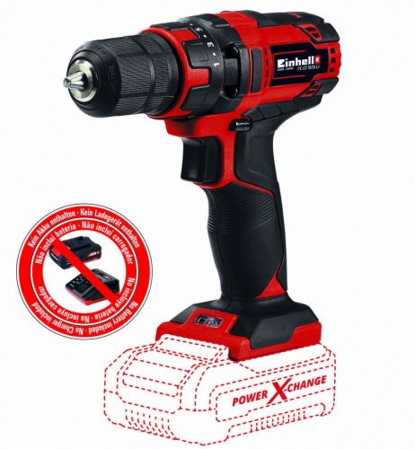 Einhell TC-CD 18/35 Li-Solo akkus fúró-csavarozó + Profi Fúrókészlet