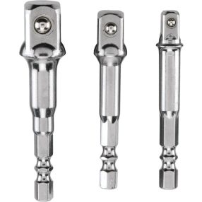   KWB PREMIUM adapterkészlet 1/4", 3/8" és 1/2 "négyzet, 1/4"-os hatszögletű ISO 1173, E 6.3.