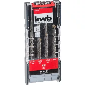   KWB STANDARD hengeres fúrószár készlet, 8 db beton, tégla, ytong, kő 3, 4, 5, 6, 7, 8, 9, 10 mm ISO 5468