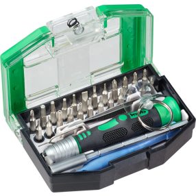   KWB PROFI bitkészlet, 30 db,  mikro-bitek: ipari minőség, TQ 60, 4 mm-es hexa