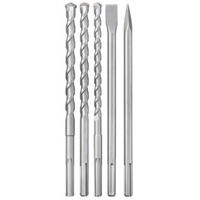   Einhell 5 db-od SDS-Max Fúró,-véső szett bontókalapács tartozék