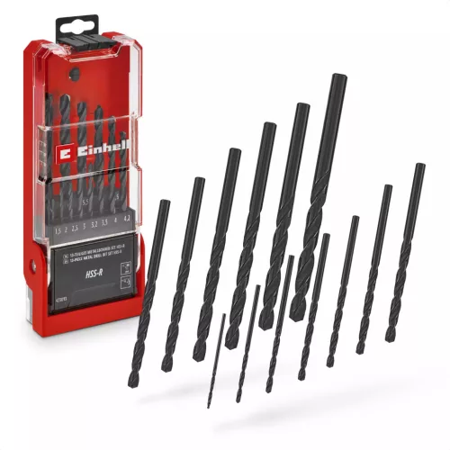 Einhell 13 részes HSS-R fémfúrókészlet, Ø 1,5–6,5 mm