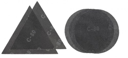Einhell 225mm csiszolórács, 5 részes (2*P80,1*120P és 2 DB P80 háromszög) KWB by Einhell tartozék