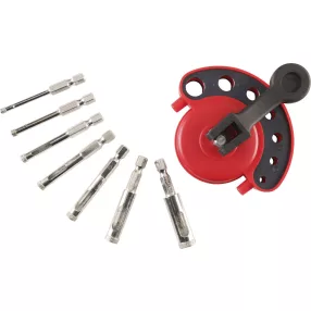   KWB PROFI 8 db gyémánt csapos koronafúró, pontos 4, 5, 6, 7, 8, 10, 12 mm + hűtő adapter