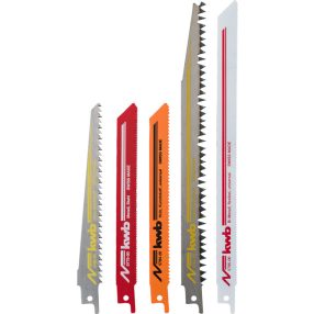   KWB PROFI orrfűrészlap 5 db HCS 1 x 240/218, 1 x 150/130,  Bi-metal 1 x 228/207,  2 x 153/130 mm