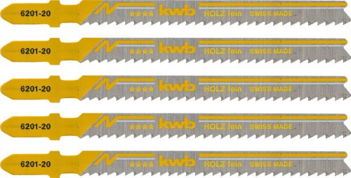 KWB PROFI szúrófűrészlap 5 db fogtávolság: 2,5 mm 100/77 mm  finom, tiszta egyenes vágás