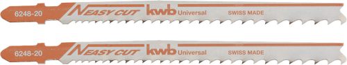 KWB PROFI szúrófűrészlap 2 db fogtávolság: 2,4-5,0 mm   132/105 mm finom és durva, tiszta egyenes vágás