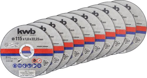 KWB INOX extra vékony vágókorong 115 x 1 mm  10 db/csomag