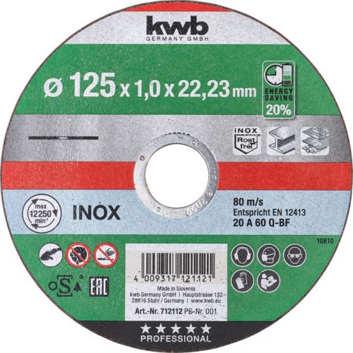 KWB AKKU-TOP INOX extra vékony vágókorong 25 x 22,23 x 1,0 mm (inox)
