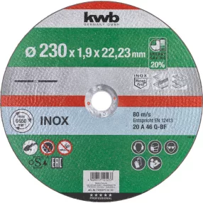   KWB AKKU-TOP INOX extra vékony vágókorong 230 x 22,23 x 1,9 mm (inox)