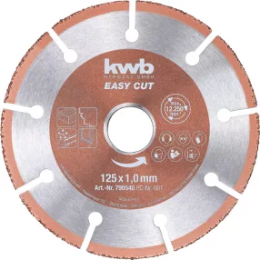   KWB PROFI EASY CUT TCG CARBIDE  vágótárcsa 125 x 22,23 x 1,0 mm