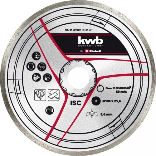 Einhell Gyémánt vágókorong 180x25, 4 mm vágógép tartozék