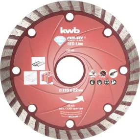   KWB PROFI RED-LINE CUT-FIX® gyémánt vágótárcsa 125 x 22,23 x 7,0 x 2,1 mm